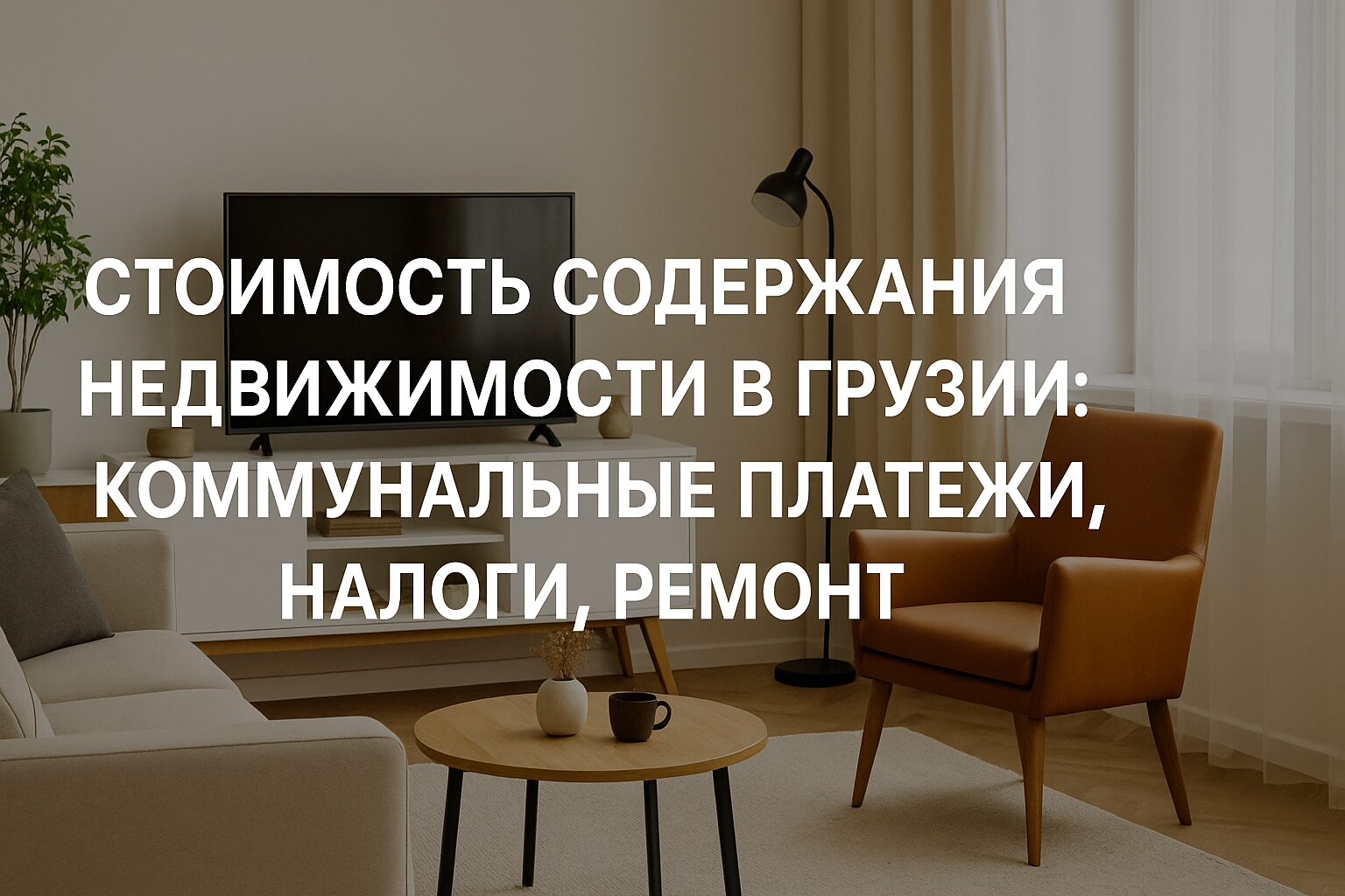 Стоимость содержания недвижимости в Грузии: коммунальные платежи, налоги, ремонт