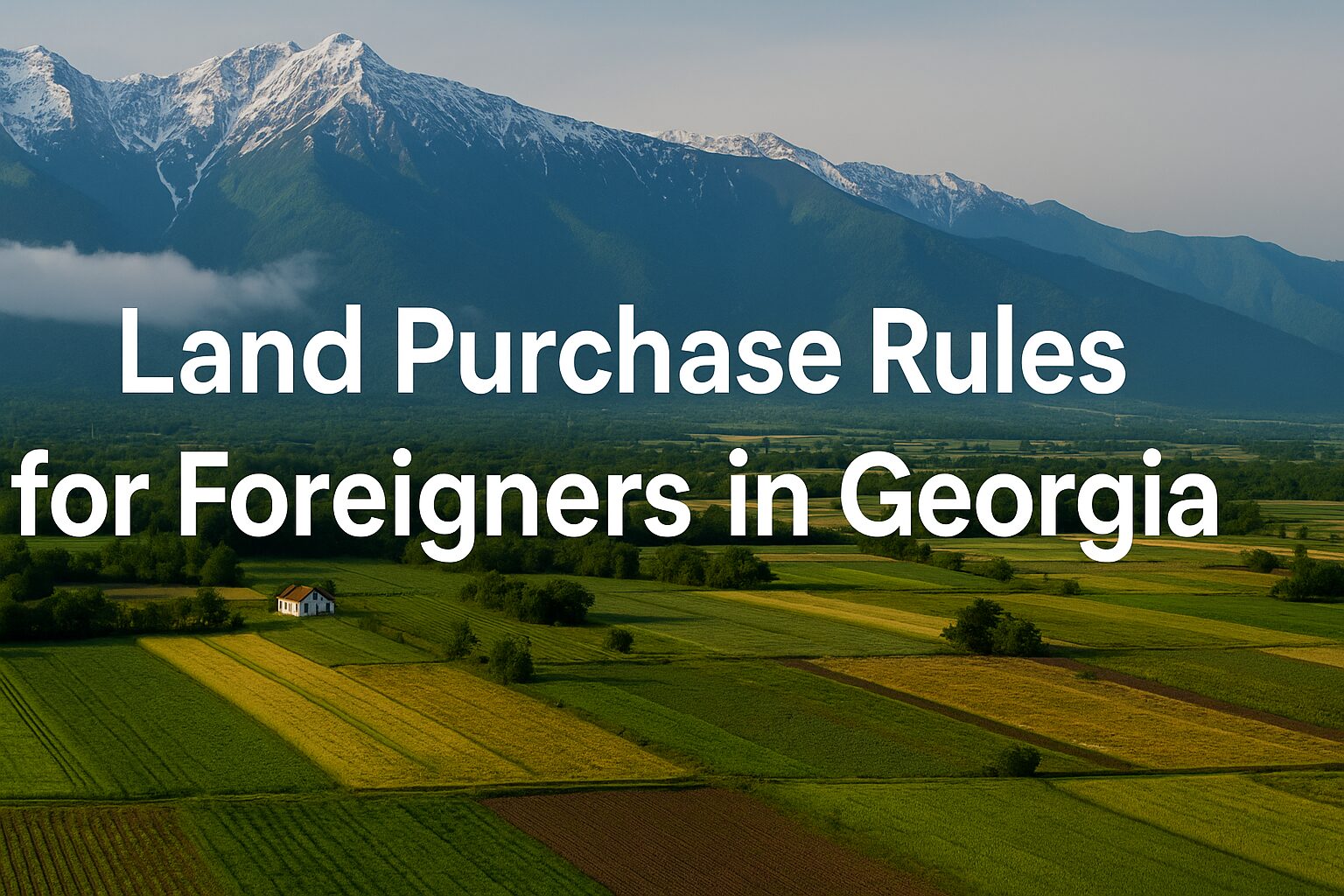 Analysis of Rules Related to Land Purchase by Foreigners in Georgia